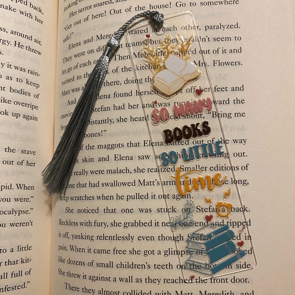 📚2/$10📚So Many Books So Little Time -  Handcrafted Bookmark
